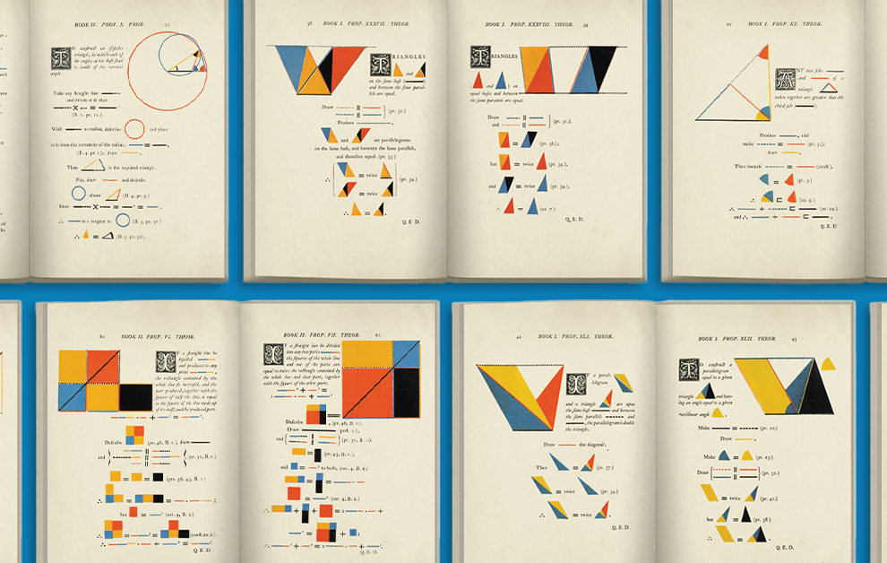 Euclid’s Elements – Oliver Byrne’s Geometric Masterpiece