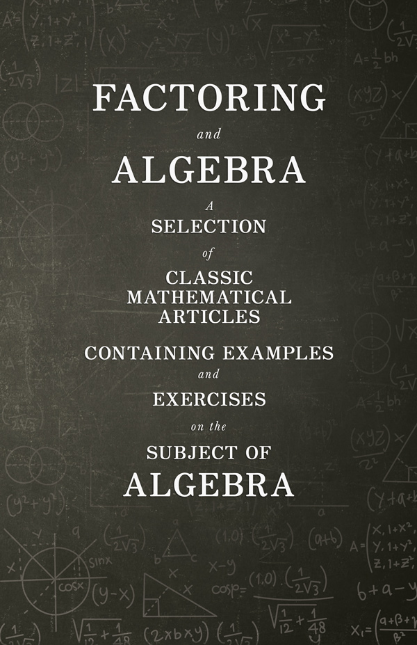 9781447456728 - Factoring and Algebra - Various