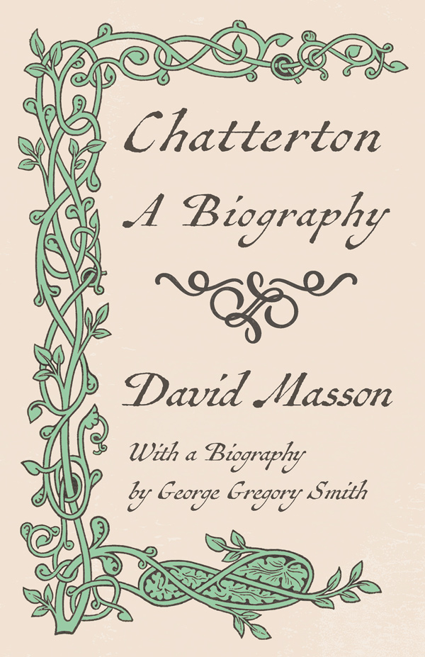9781409794790 - Chatterton - David Masson