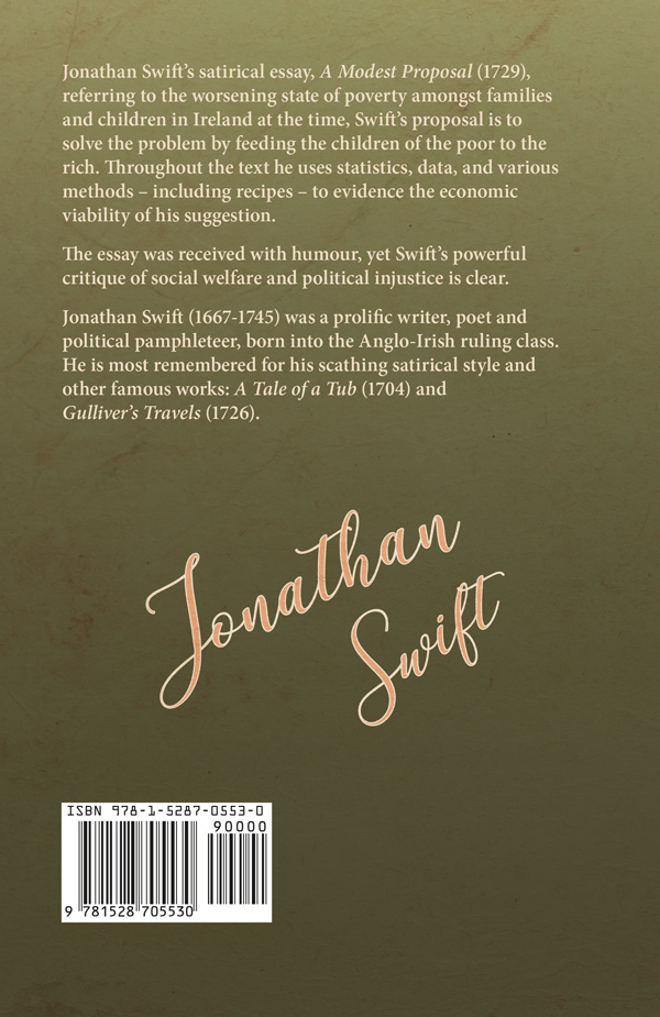 A Modest Proposal By Jonathan Swift Read And Co Books