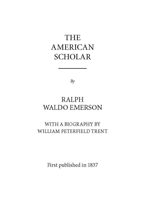 research paper on american scholar