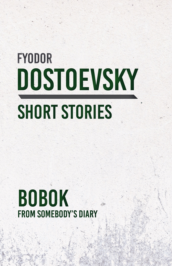 9781528708296 - Bobok - Fyodor Dostoevsky