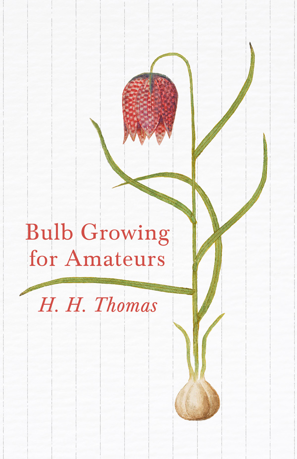 9781446525753 - Bulb Growing for Amateurs - H. H. Thomas