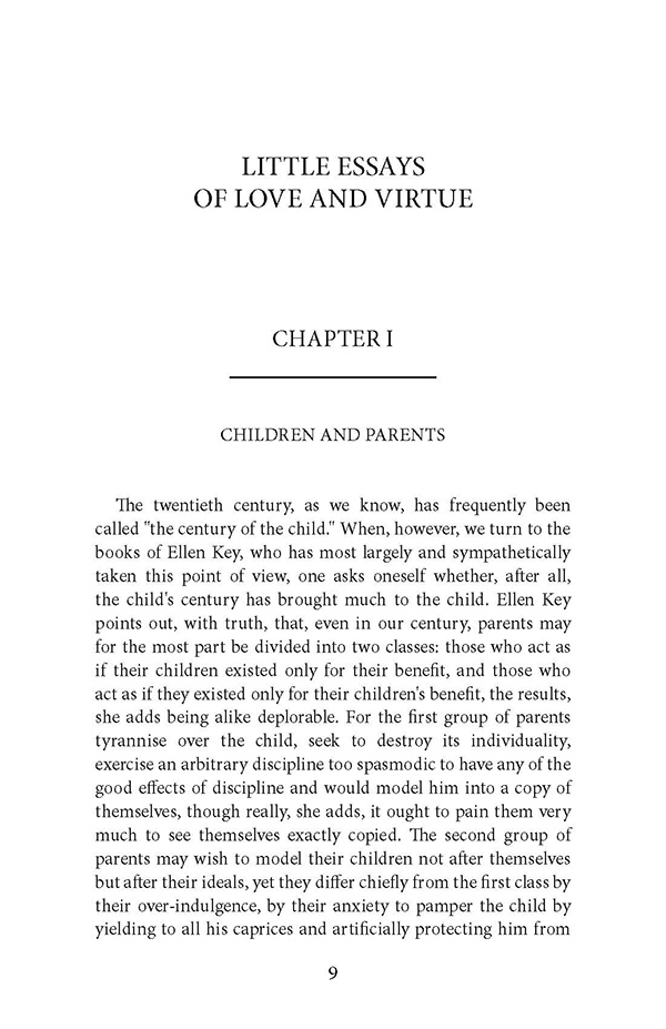 example essays on love